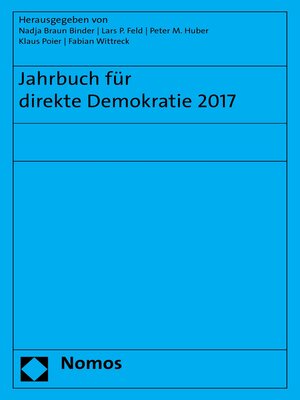 cover image of Jahrbuch für direkte Demokratie 2017